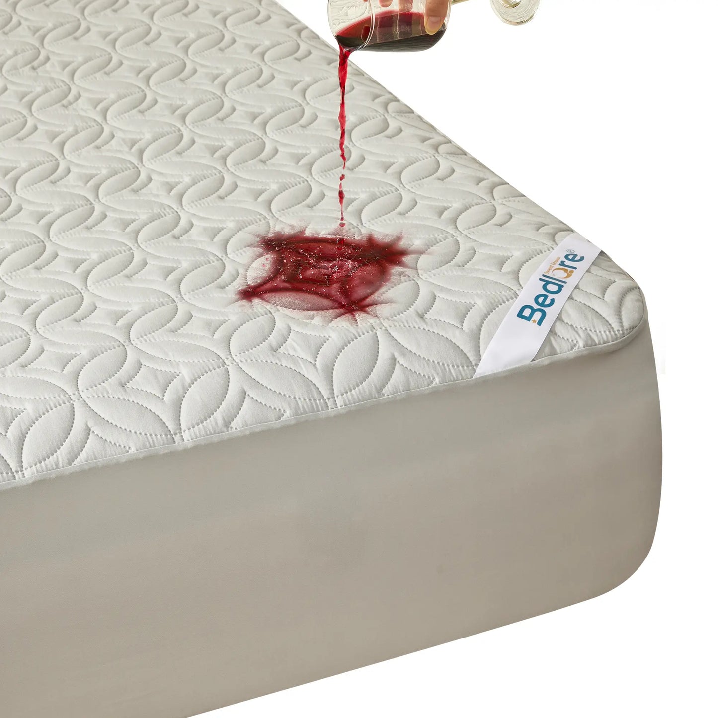 【Summerwins】Bedlore Cooling Waterproof Fitted Sheet Big Copper Coins | Bamboo Deep Pocket Mattress Cover | Soft Breathable Non-Slip]