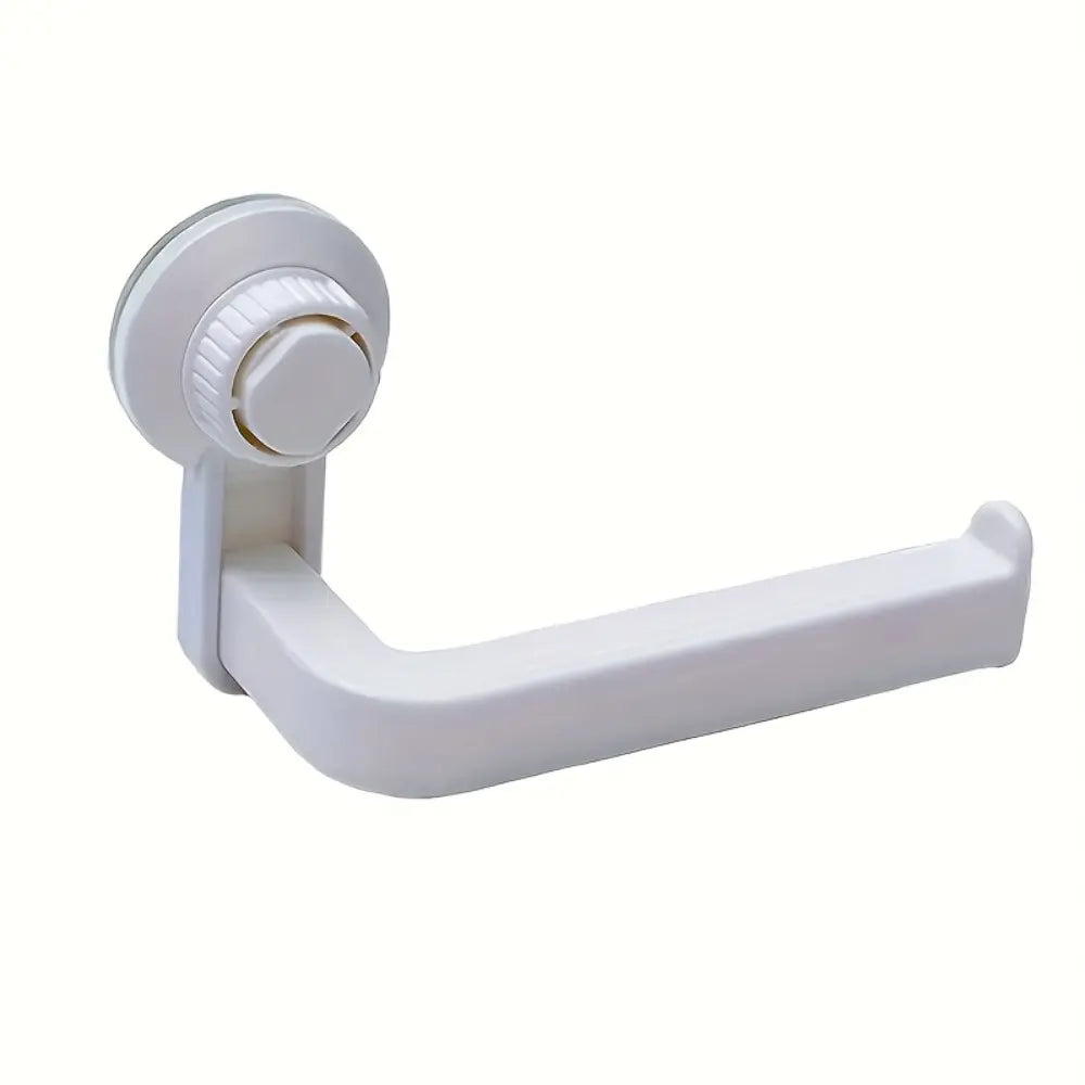 Self-Adhesive Toilet Paper Holder, Rust-Proof Plastic Non-Slip Tissue Rack, Tissue Dispenser, Punch-Free Strong Adhesive Wall Mount Design, Universal Toilet Roll Holder for Bathroom Shower Room, Wall Mounted Dispenser