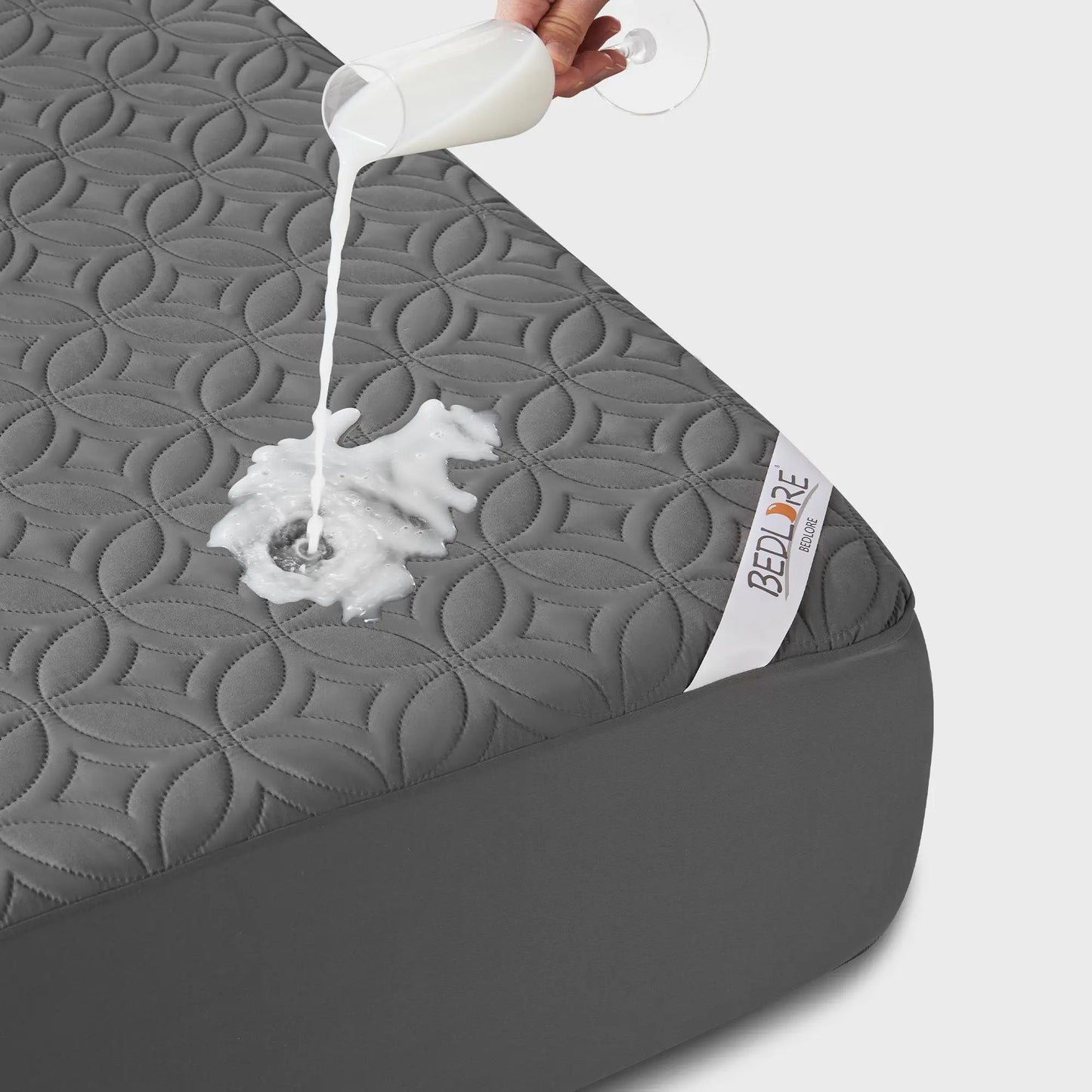 【Summerwins】Bedlore Cooling Waterproof Fitted Sheet Big Copper Coins | Bamboo Deep Pocket Mattress Cover | Soft Breathable Non-Slip]