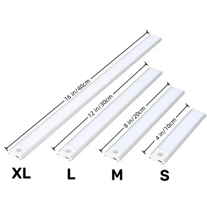 LED Motion Sensor Cabinet Light, Under-Cabinet Closet Light, Waterproof LED Strip Light for Kitchen, Bathroom, Stairway and Garage, Wall-Mounted LED Home Essential, Home Decor Lighting, Interior Led Lights, Multifunctional Ambient Lights, Atmosphere Light