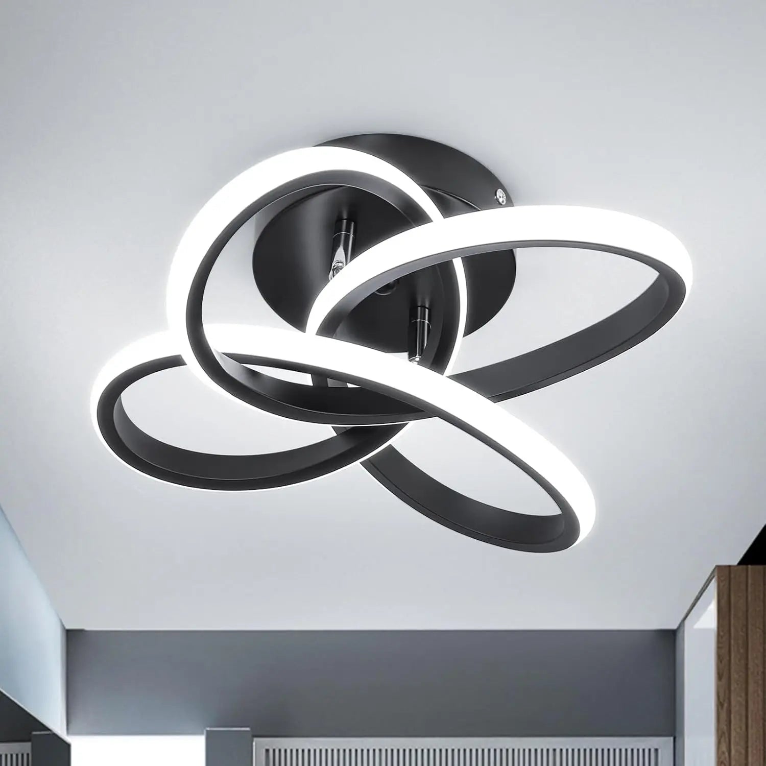 Modern LED Ceiling Light, Three Lighting Options, Energy Efficient, Easy Installation, Suitable for Home and Office, Dimmable, Ceiling Led Lights