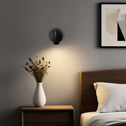 Magnetic Wall-Mount LED Light, Rechargeable Battery-Powered Touch-Control Night Light with Adjustable Brightness, Ideal for Bedroom, Dining Room and Art Display