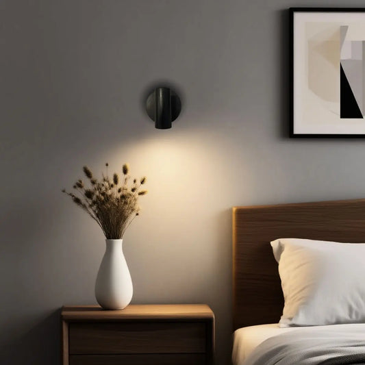 Magnetic Wall-Mount LED Light, Rechargeable Battery-Powered Touch-Control Night Light with Adjustable Brightness, Ideal for Bedroom, Dining Room and Art Display