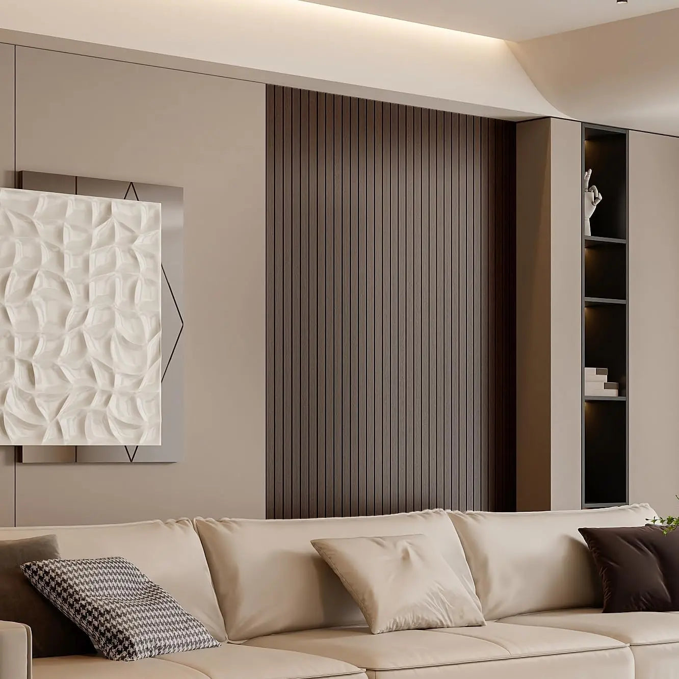 Decorative Wall Panel Roll, Self-Adhesive Waterproof Wear-Resistant, 40X300Cm, Decorative Wallpaper, PVC Wallpaper, Peel and Stick Wallpaper, Ideal for Living Room Bedroom Office