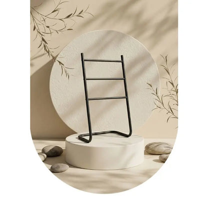 Bathroom Towel Rack without Drilling, Household Multi-Function Towel Storage Hanging Rod, Bathroom Accessories Organizer, Iron Art