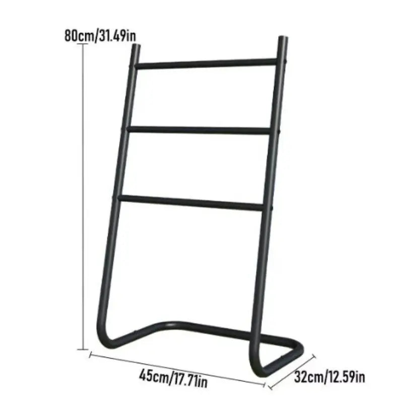Bathroom Towel Rack without Drilling, Household Multi-Function Towel Storage Hanging Rod, Bathroom Accessories Organizer, Iron Art