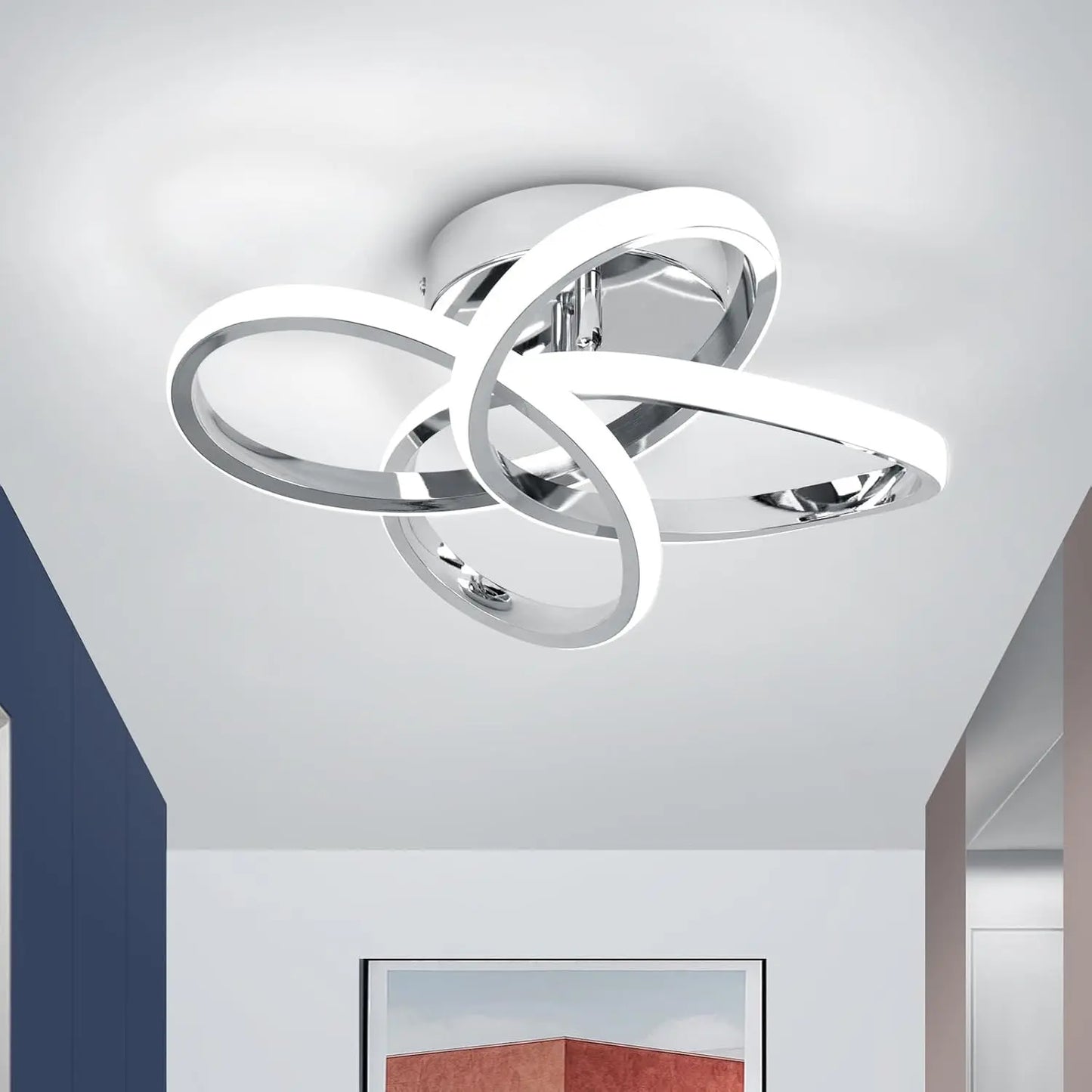 Modern LED Ceiling Light, Three Lighting Options, Energy Efficient, Easy Installation, Suitable for Home and Office, Dimmable, Ceiling Led Lights