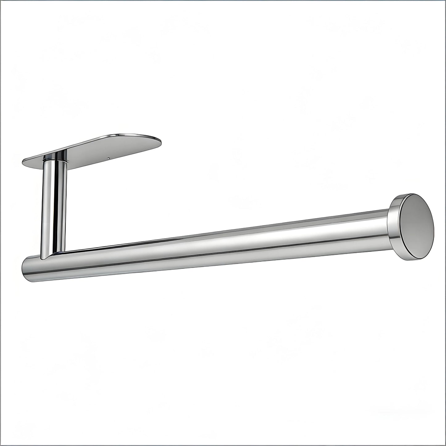 Paper Towel Holder, Self Adhesive or Drilling Paper Towel Holder under Cabinet, Stainless Steel Black Paper Towel Holders Wall Mount for Kitchen, Bathroom, Sink, Pantry, Fridge
