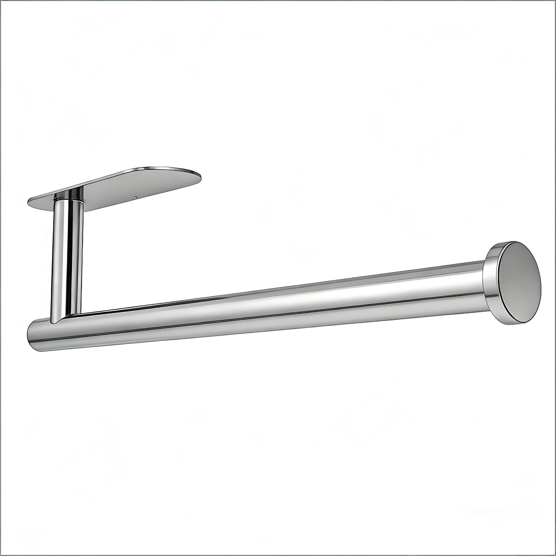 Paper Towel Holder, Self Adhesive or Drilling Paper Towel Holder under Cabinet, Stainless Steel Black Paper Towel Holders Wall Mount for Kitchen, Bathroom, Sink, Pantry, Fridge