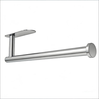 Paper Towel Holder, Self Adhesive or Drilling Paper Towel Holder under Cabinet, Stainless Steel Black Paper Towel Holders Wall Mount for Kitchen, Bathroom, Sink, Pantry, Fridge