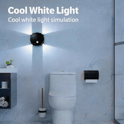Modern Indoor Motion Sensor Night Light - TYPE-C Rechargeable LED with Ultra-Long Battery Life, 3-Color Temperature, Magnetic Adsorption for Bedroom, Stairway