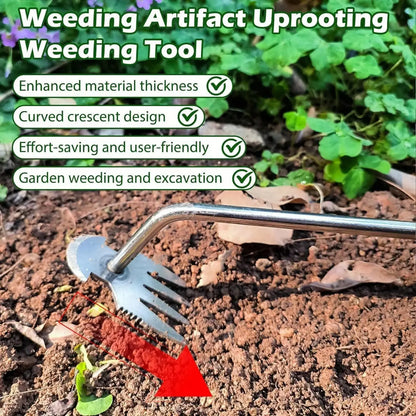 Pulling Weeds and Weeding Artifact,Rooting Hoeing,Loosening Soil, Gardening Tools,Multi-Functional Weeding Shovel,Vegetable Planting, New Durable Garden Weed Upgraded Weed Puller Tool.