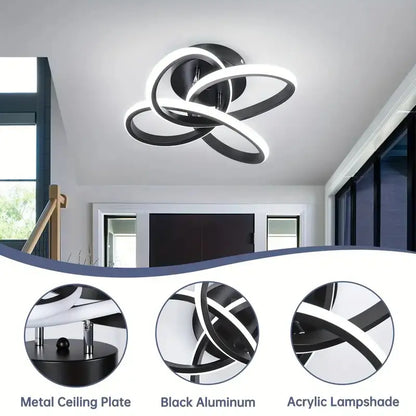 Modern LED Ceiling Light, Three Lighting Options, Energy Efficient, Easy Installation, Suitable for Home and Office, Dimmable, Ceiling Led Lights