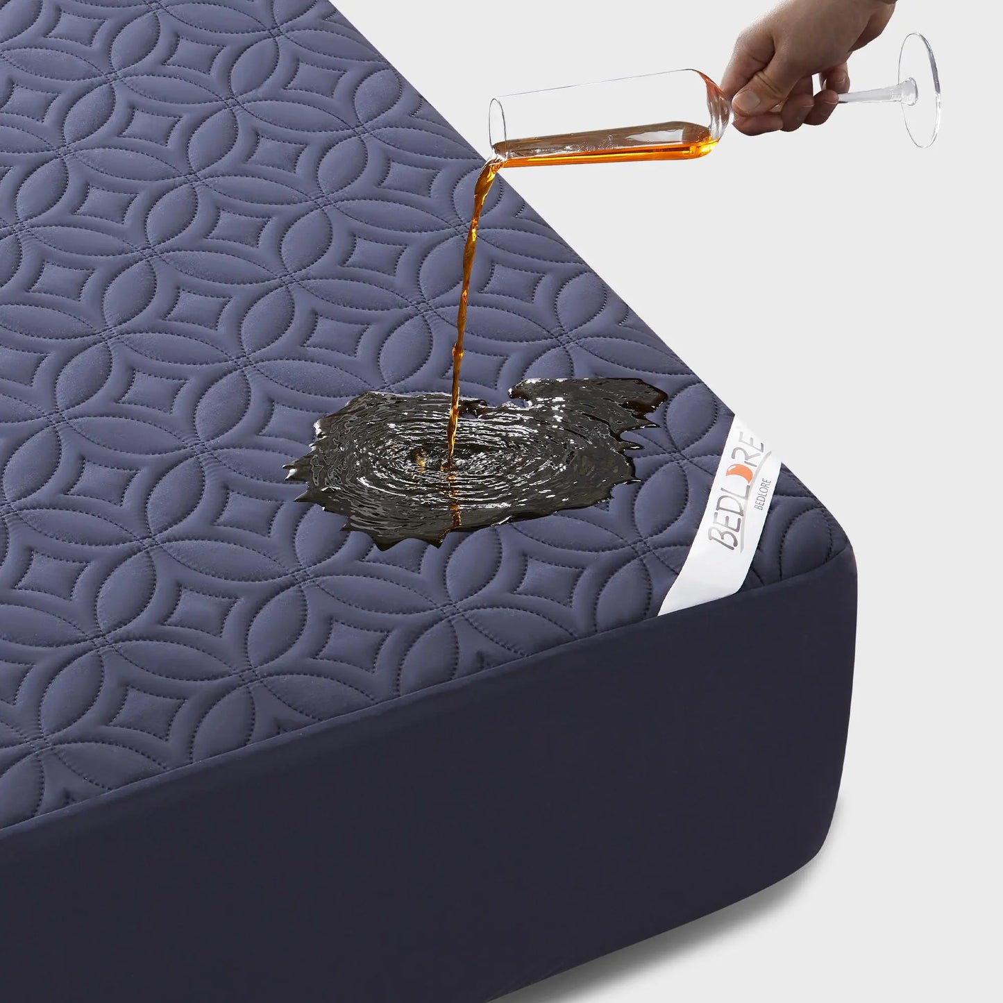 【Summerwins】Bedlore Cooling Waterproof Fitted Sheet Big Copper Coins | Bamboo Deep Pocket Mattress Cover | Soft Breathable Non-Slip]