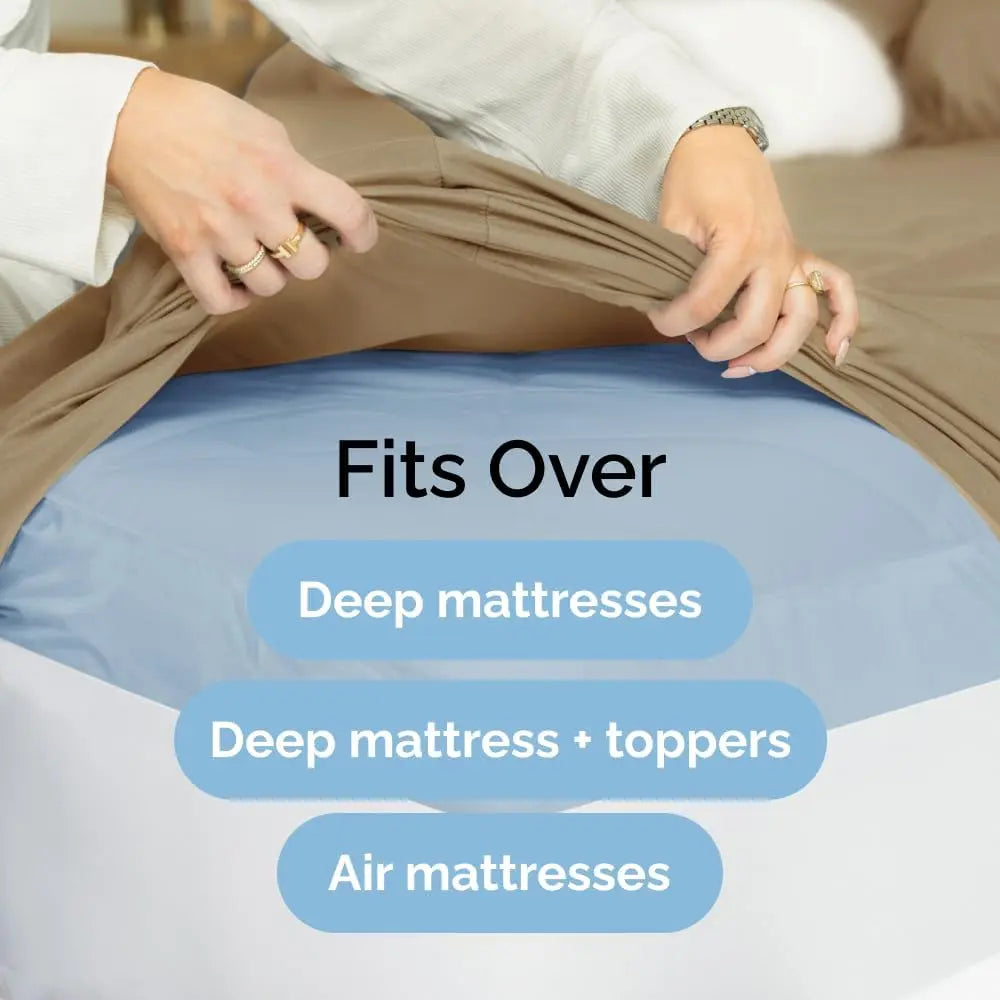 CGK Deep Pocket Fitted Sheet ONLY – Ultra-Soft Microfiber, Wrinkle-Free, Fits up to 24" Mattress (SINGLE SHEET) Soft Comfy Bedding