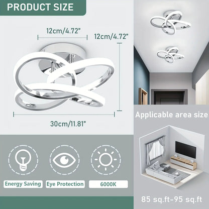 Modern LED Ceiling Light, Three Lighting Options, Energy Efficient, Easy Installation, Suitable for Home and Office, Dimmable, Ceiling Led Lights