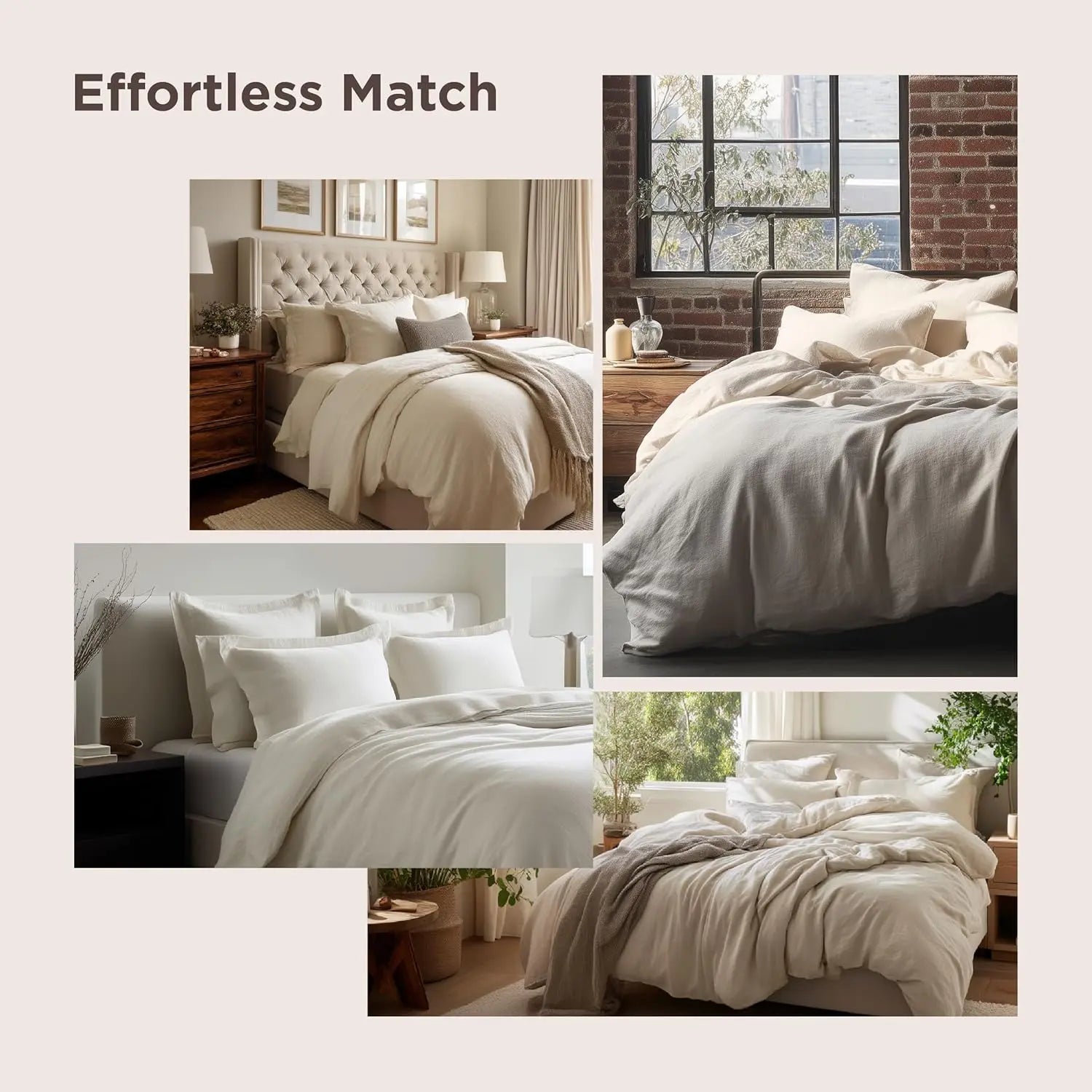 Bedsure Lightweight Soft Duvet Cover - 3 Pieces Prewashed Cotton-Like Polyester Extra Soft Bedding Set, Includes 1 Duvet Cover with Zipper Closure & 2 Pillow Shams, No Comforter