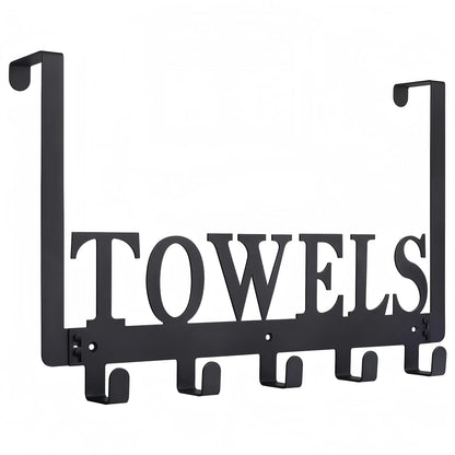 Over the Door Hooks, Door Mount Towel Holder, Towel Rack for Bathroom, Bedroom, Kitchen
