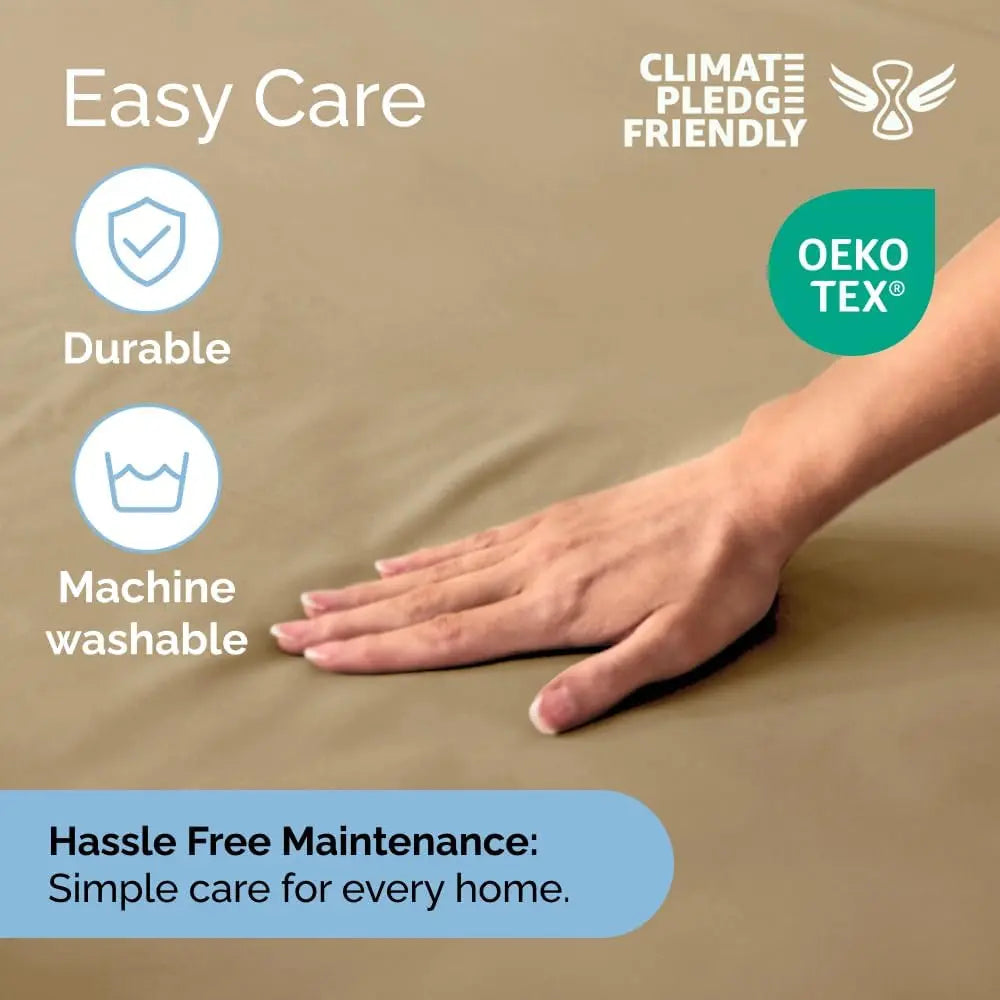CGK Deep Pocket Fitted Sheet ONLY – Ultra-Soft Microfiber, Wrinkle-Free, Fits up to 24" Mattress (SINGLE SHEET) Soft Comfy Bedding