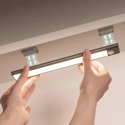 LED Motion Sensor Cabinet Light, Under-Cabinet Closet Light, Waterproof LED Strip Light for Kitchen, Bathroom, Stairway and Garage, Wall-Mounted LED Home Essential, Home Decor Lighting, Interior Led Lights, Multifunctional Ambient Lights, Atmosphere Light