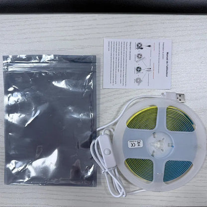 USB Powered COB LED Strip Light, Flexible LED Strip Light, Led Neon Lights, Atmosphere Lighting, Suitable for Home Decoration Background, TV, Cabinets, Bedrooms