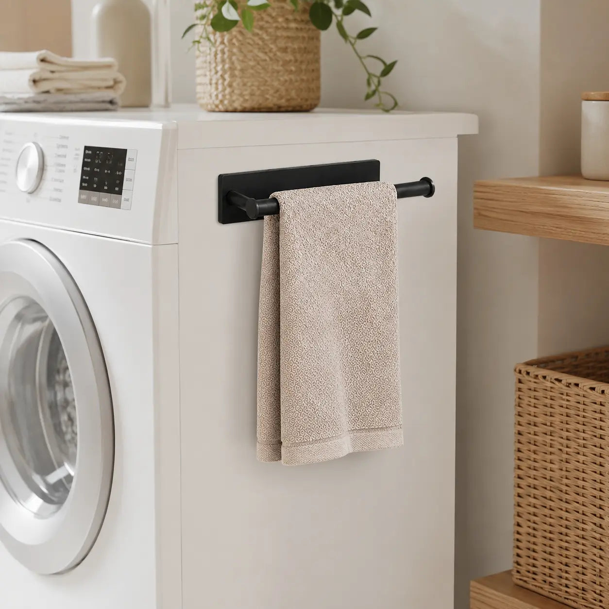 【Father'S Day Gifts】Strong Magnetic Paper Towel Roll Holder, No Drilling Removable Wall Mount Paper Towel Organizer, Portable Reusable Magnet Storage Rack for Fridge Microwave Kitchen Bathroom Washer Home Use